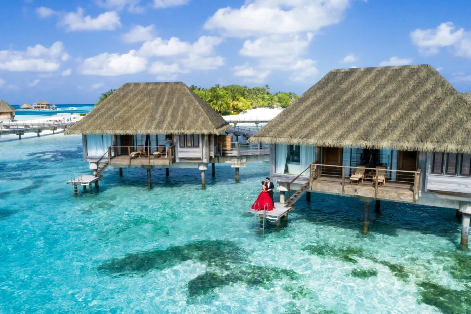 Romantic couple in Maldives